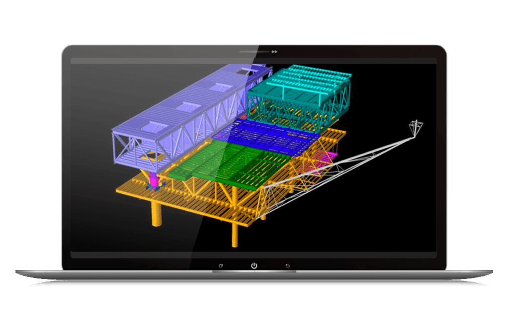 SACS Offshore Structure screenshot | Bentley Systems | Infrastructure Engineering Software Company SACS Offshore Structure screenshot