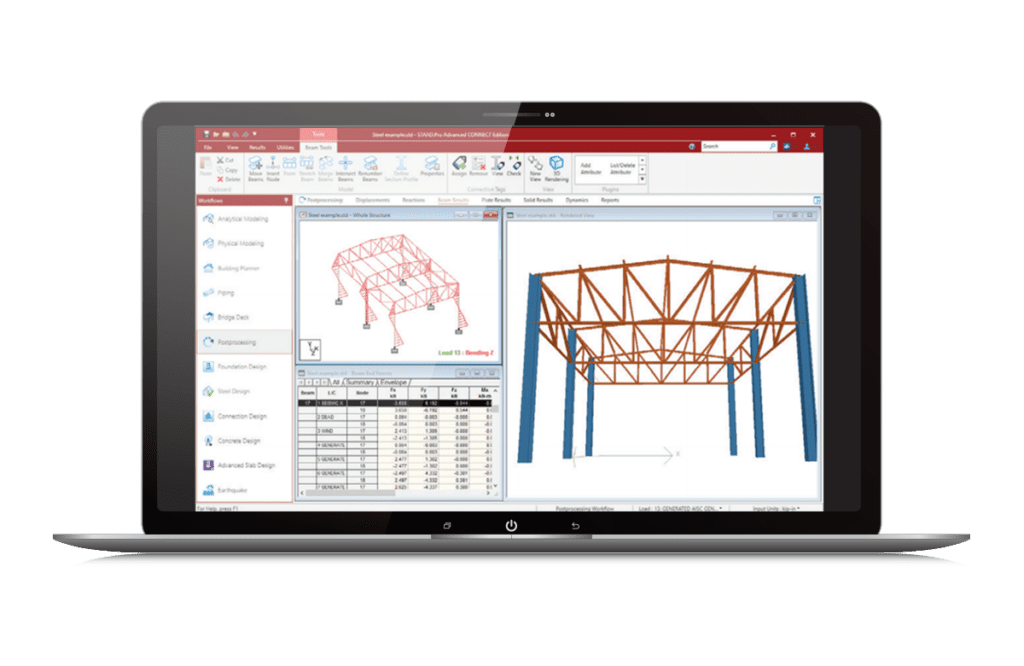 STAAD.Pro Advanced Screenshot | Bentley Systems | Infrastructure Engineering Software Company STAAD.Pro Advanced Screenshot
