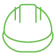 Green neon plus sign icon glowing against a dark background with soft hexagonal patterns, perfect for scheduling a demo with SYNCHRO digital construction software.